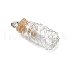 Glass Bottles Pendants PALLOY-JF03913-01-3