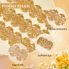 2M Floral Embroidery Iron on/Sew on Polyester Ribbon Patches OCOR-FG0001-75G-4