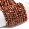 Synthetic Goldstone Beads Strands G-R013-B01-4x3mm-2