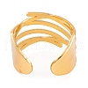 PVD Vacuum Plating 304 Stainless Steel Open Cuff Ring RJEW-G316-10G-3