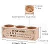 3 Hole Wood Candle Holders DIY-WH0375-007-2