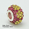 Resin Rhinestone European Beads GPDL-C004-04S-2