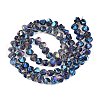 Electroplate Glass Beads Strands EGLA-T021-11H-2