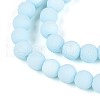 Frosted Opaque Glass Beads Strands GLAA-T032-P8mm-MBB10-3