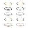 10Pcs 5 Color Adjustable Ion Plating(IP) 304 Stainless Steel Expandable Bangle Making BJEW-LS0001-01-1