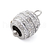 304 Stainless Steel Crystal Rhinestone Pendants STAS-H235-12P-2
