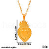 Stainless Steel Sacred Heart Pendant Necklaces for Women RY5020-2-3