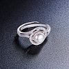 SHEGRACE Rhodium Plated 925 Sterling Silver Finger Ring JR436A-3
