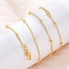 Brass Ball Chains Necklaces for Women NJEW-D302-66G-3