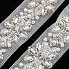 Polyester Flower Lace Trims OCOR-A007-12-1