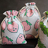 Rectangle Cotton & Linen Drawstring Pouches ABAG-TAC0010-01-1