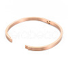 Ion Plating(IP) Crystal Rhinestone Square Bangle BJEW-N017-014RG-3