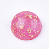 Glitter Translucent Resin Cabochons RESI-S364-43A-M-2