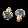 Heart Glass Bottle for Bead Containers X1-AJEW-R045-02-2