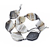 Natural Banded Agate/Striped Agate Beads Strands G-I245-59B-2