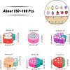  150~180Pcs 10 Styles Handmade Polymer Clay Beads CLAY-NB0001-38-5
