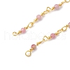 Brass Chain Necklace Making KK-K337-13G-03-2