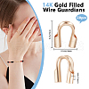 Beebeecraft 20Pcs Brass Wire Guardians KK-BBC0013-69-2