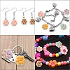 40Pcs 5 Colors Opaque Resin Pendants RESI-CJ0002-31-7