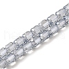 Electroplate Transparent Glass Beads Strands GLAA-C029-02A-05-1