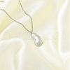 304 Stainless Steel Pendant Necklace NJEW-K255-23P-2