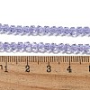 Electroplate Glass Beads Strands GLAA-Q105-02M-3