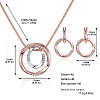 Alloy Rhinestone Earrings & Pendant Necklaces Sets WGB112B-03-2