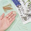 SUNNYCLUE 100Pcs 5 Styles Brass Eye Pin KK-SC0005-31-3