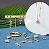 8 Pieces Butterfly Cubic Zirconia Charm Pendant Insect Charm Brass Micro Pave Cubic Zirconia Pendants for Jewelry Necklace Bracelet Making Crafts JX395A-3