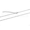 304 Stainless Steel Cable Chain Necklace STAS-T040-PJ204-80-2