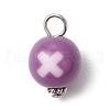 Alloy & Acrylic Pendants PALLOY-JF03884-4