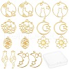 SUNNYCLUE 32Pcs 8 Styles Zinc Alloy Kitten Open Back Bezel Pendants PALLOY-SC0003-53G-1