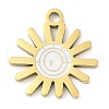 304 Stainless Steel Pendants STAS-F315-07G-01-1