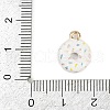 Alloy Enamel Charms PALLOY-R158-05G-06-3
