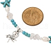 6Pcs Gemstone Pendant Necklaces NJEW-JN05346-3