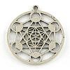 Tibetan Style Alloy Pendants TIBEP-R348-39AS-RS-2