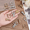 Unicraftale 8 Sets 2 Colors Adjustable Alloy Screw Pin Shackle FIND-UN0003-72-4