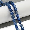 Dyed & Heated Natural Blue Aventurine Beads Strands G-E571-A10-02-2
