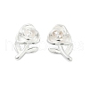 S925 Sterling Silver Stud Earrings EJEW-V019-03S-4