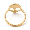 Ion Plating(IP) 304 Stainless Steel Alien Face Adjustable Ring for Women RJEW-M149-13G-2