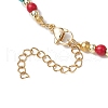Synthetic Turquoise Beaded Necklaces and Earrings Set for Women SJEW-JS01317-7