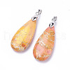 Natural Regalite/Imperial Jasper/Sea Sediment Jasper Pendants G-L515-02B-2