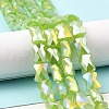 AB Color Plate Glass Beads Strands EGLA-P051-06A-C04-2