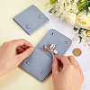 Beebeecraft 2Pcs Microfiber Cloth Jewelry Storage Bags with Brass Button ABAG-BBC0001-17A-02-3