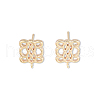 Brass Stud Earring Findings KK-N232-486-2