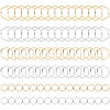 BENECREAT 90Pcs 6 Style Brass Linking Rings KK-BC0012-19-7