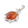 Natural Carnelian Pendants G-A224-02P-07-2