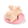 Resin Sleep Animal Figurines Ornament DJEW-Z003-02B-2