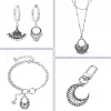 40Pcs 10 Styles Tibetan Style Alloy Chandelier Component Links TIBEP-CJ0003-21-6