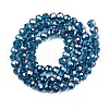 Electroplate Glass Beads Strands EGLA-A044-T6mm-B27-3